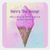 パステルアイスクリームコーンドリップ スクエアシール (正面)