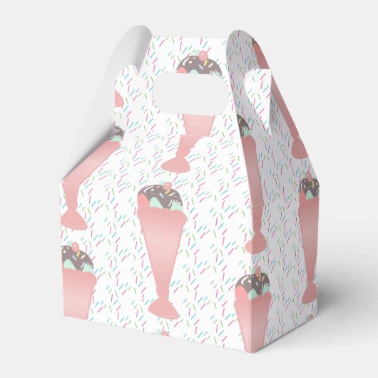 パステルアイスクリームサンデスプレッルスバースデーパーティー フェイバーボックス (正面サイド)