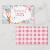 パステルアイスクリームフローラ数の推測 エンクロージャーカード (正面/裏面)