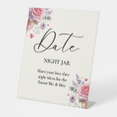 パステルアイスクリームブライダルシャワーカップル結婚ズサイン 台座サイン (正面)