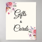 パステルアイスクリームブライダルシャワーギフト&カード ポスター (正面)