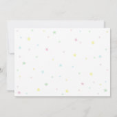 パステルアイスクリーム誕生日フォトサンキューカード 招待状 (裏面)