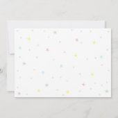 パステルアイスクリーム誕生日フォト招待状 招待状 (裏面)