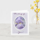 パステルアイリスノートカード カード (黄色い花)