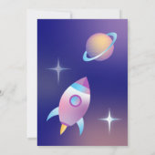 パステルアウタースペース誕生日 招待状 (裏面)