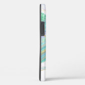 パステルアクアとパープルアゲイトとモノグラム Case-Mate iPhoneケース (裏面 / 右)