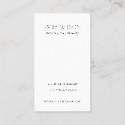 パステルアクアクラフトマウンテンウェーブ3イヤリングディスプレイ 名刺 (裏面)