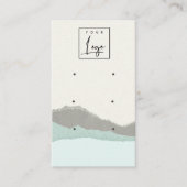 パステルアクアクラフトマウンテンウェーブ3イヤリングディスプレイ 名刺 (正面)