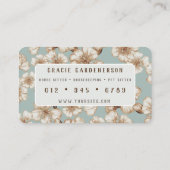 パステルアクアフラスハウスシッター名刺 名刺 (裏面)