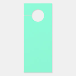 パステルアクア無地のカラー |クラシック |エレガント | ドアノブサイン