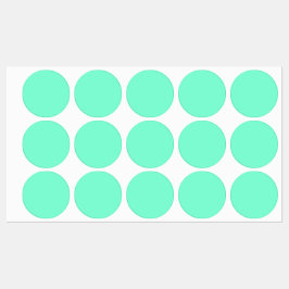 パステルアクア無地のカラー |クラシック |エレガント | ラベル