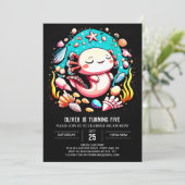 パステルアクソロテルアンダーザシー誕生祝い 招待状 (スタンド正面)