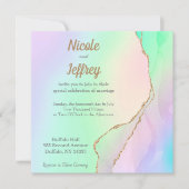 パステルアゲグラデーションートエレガントウェディング招待状 招待状 (正面)