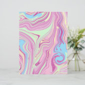 パステルアゲートマーブルパターンスワールアートクラフト紙 (スタンド正面)