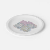 パステルアジサイ紙プレート ペーパープレート (アングル)