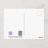 パステルアジサイ花クローズアップDIYポストカード ポストカード (裏面)