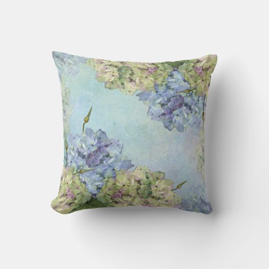 パステルアジサイ クッション (正面)