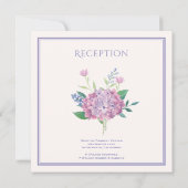 パステルアジサイ – フローラ結婚ズ 招待状 (裏面)