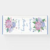 パステルアジサイ – 垂直結婚のバナー 横断幕 (横)