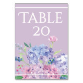 パステルアジサイ – 縦3.5インチx 5インチTableard テーブルナンバー (裏面)