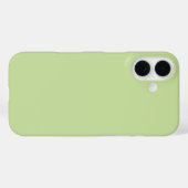 パステルアップルグリーン無地 Case-Mate iPhoneケース (裏面 (横))