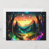 パステルアドベンチャーアワイお洒落ズベビーシャワー 招待状 (裏面)