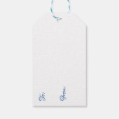 パステルアニメガールとアクソロトルパーソナライズされた ギフトタグ (裏面)