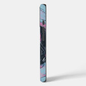 パステルアニメ女子のニット帽アート Case-Mate iPhoneケース (裏面 / 左)