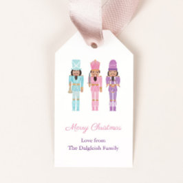 パステルアフリカンナツクラッカーズハッピーホリデー ギフトタグ