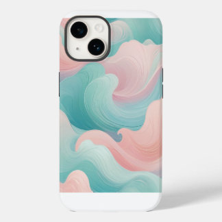 パステルアブストラクトスワールiPhoneケース14 iPhone 14ケース