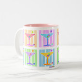 パステルアポップ・アートのートマルティーニ ツートーンマグカップ (正面左)