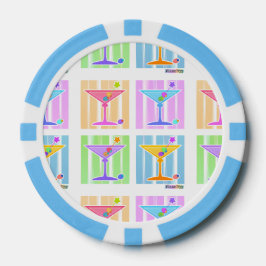 パステルアポップ・アートのートマルティーニ ポーカーチップ