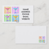 パステルアポップ・アートのートマルティーニ 名刺 (正面/裏面)