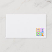 パステルアポップ・アートのートマルティーニ 名刺 (裏面)