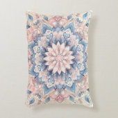 パステルアラベスクマンダラアート アクセントクッション (正面(垂直))