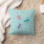 パステルアリ昆虫愛好家 クッション (ブランケット)