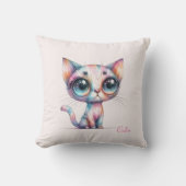 パステルアルコールインクキャット クッション (正面)