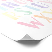 パステルアルファベットガールズルーム ポスター (角)