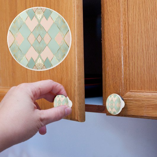 パステルアーガイル セラミックノブ