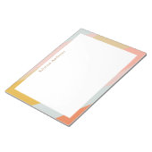 パステルアーストーン名のジオメトリ三角形 ノートパッド (アングル)