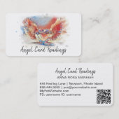 *~*パステルアートハートエンジェルウィングスAP78 QR 名刺 (正面/裏面)