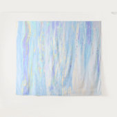 *~*パステルアートライトブルーターコイズホワイト タペストリー (正面(横))