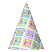 パステルアーポップ・アートのトマルティーニグラス パーティーハット (左)