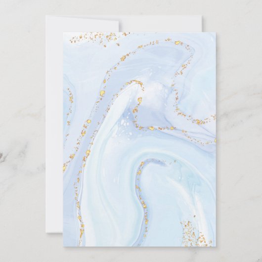 パステルア絵画ートパーティーガール誕生日 招待状 (裏面)