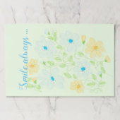 パステルイエローとグリーン ペーパーパッド (正面)