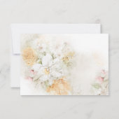 パステルイエローとピンクの水カラーバラRSVP 出欠カード (裏面)