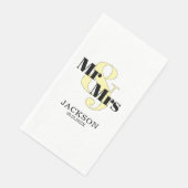 パステルイエローとブラックのMr. & Mrs. ウェディング (コーナー)