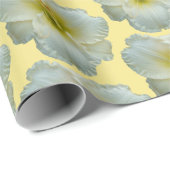 パステルイエローの白いデイリー ラッピングペーパー (ロールコーナー)
