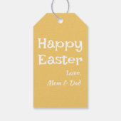 パステルイエローイースターパターン ギフトタグ (裏面)