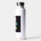 パステルイエローカスタマイズ可能なビジネスロゴ |写真 ウォーターボトル (左面)